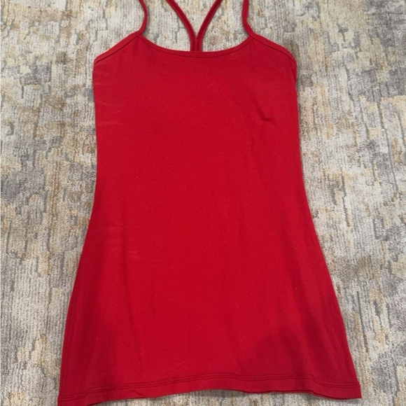 Lululemon Power Y tank in True Red. Size 4. - Picture 2 of 4